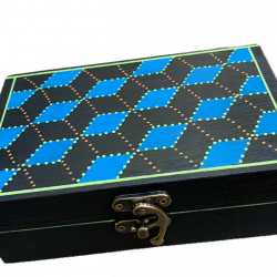 Geometric: Hand painted box