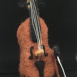 Needle felted Cello