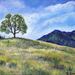 Sentinel Oak, 8x10 Acrylic on Canvas (SOLD)