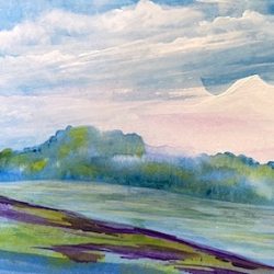 Valley Clouds: 4x6 inch print