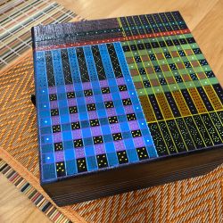 Pops of Plaid: Hand painted box