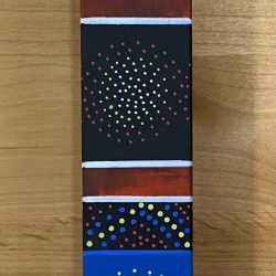 Psychedelic: Wall Box for display in small spaces; between doors and windows; above doors; stacked on a mantel or windowsill; or hung together in a larger spaces. LOTS of uses!